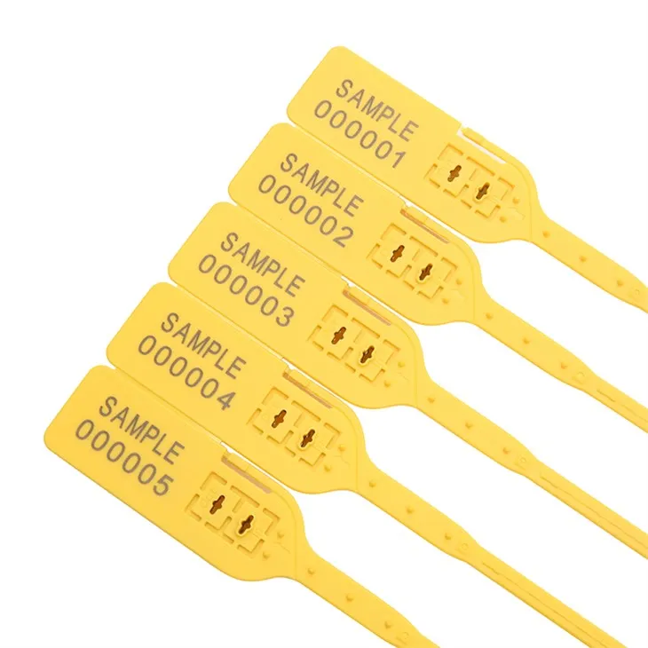 ڈبل لاک انشورنس ایک بار پلاسٹک سیکیورٹی مہر کا استعمال کریں